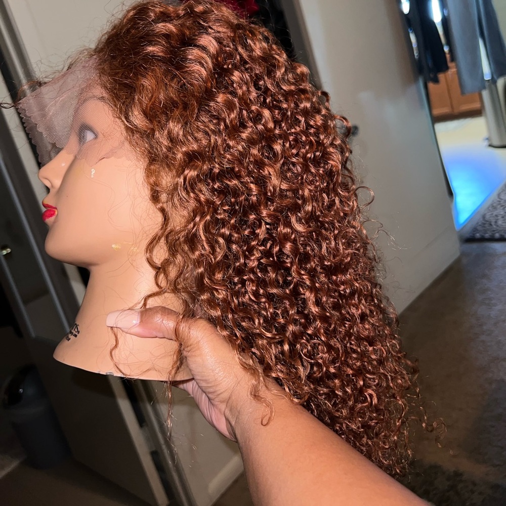 Sunber jerry curly wig lace front 100% human hair  $53.00 lowest I will accept!